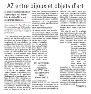 AZ entre bijoux et objets d&rsquo;art